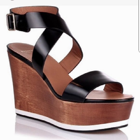 Givenchy Platform Wedge Sandals 37 - Picture 1 of 5
